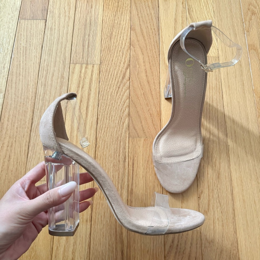 Nude PVC Heels - Picture 2 of 3
